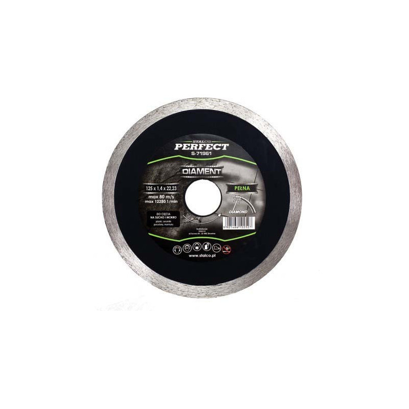 STALCO Diamantový rezný kotúč 230 mm plný