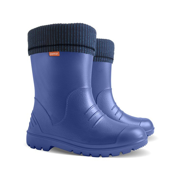 Detské zateplené gumáky DINO 0310 D modré 22/23