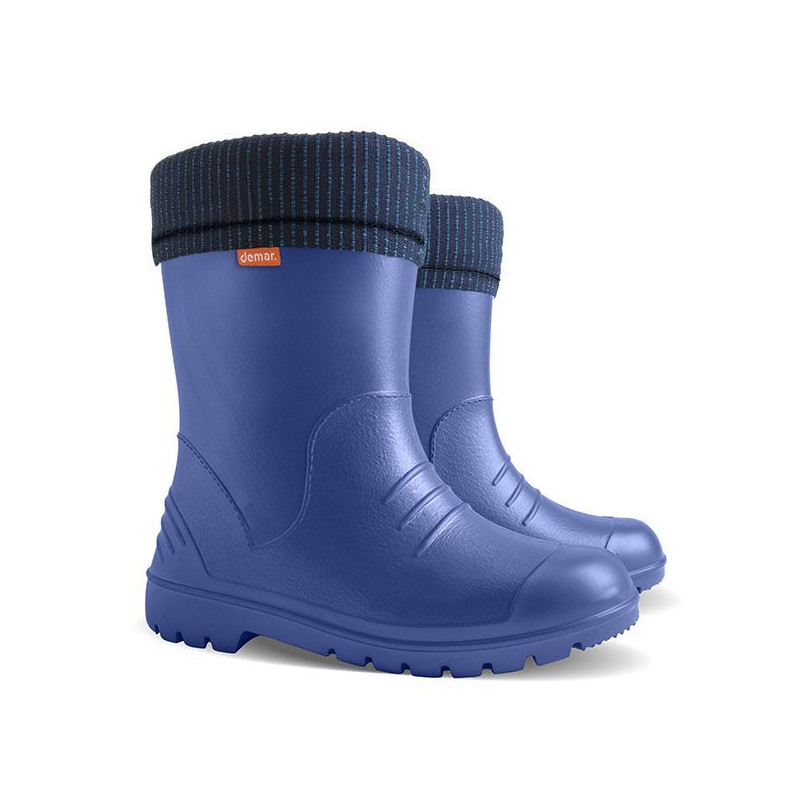 Demar Detské zateplené gumáky DINO 0310 D modré 30/31
