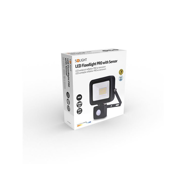 LED reflektor PRO 30 W s pohybovým senzorom