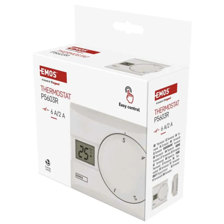 Izbový manuálny termostat drôtový P5603R