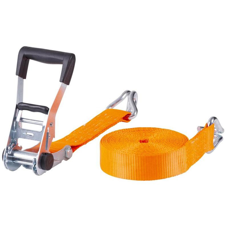 Upínací popruh s račňou a dvojitým hákom dvojdielny 8 m x 50 mm / 5 T