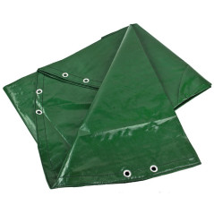 Zakrývacia plachta 210 g/m2, okrúhla 3,5 m, zelená, s lankom