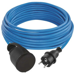 Špeciálny predlžovací kábel 1,5mm2 Weatherproof IP44, 10 m, modrý