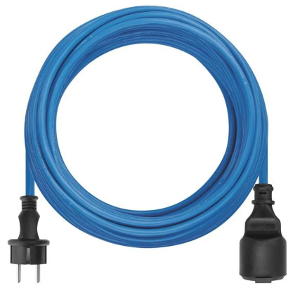 Špeciálny predlžovací kábel 1,5mm2 Weatherproof IP44, 10 m, modrý