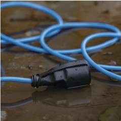 Špeciálny predlžovací kábel 1,5mm2 Weatherproof IP44, 10 m, modrý