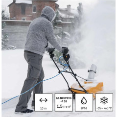 Špeciálny predlžovací kábel 1,5mm2 Weatherproof IP44, 10 m, modrý