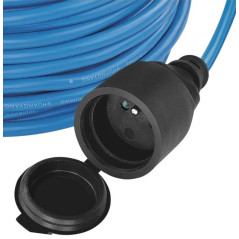 Špeciálny predlžovací kábel 1,5mm2 Weatherproof IP44, 10 m, modrý