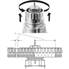 Termostatický radiátorový ventil RA-N 1/2", priamy