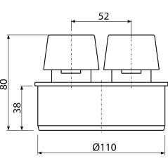 Privzdušňovacia hlavica DN 110