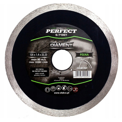 Diamantový rezný kotúč 180 mm plný