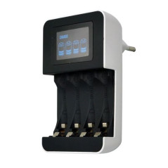 Nabíjačka batérií AA/AAA s LCD displejom, 450 mA, 4 kanály