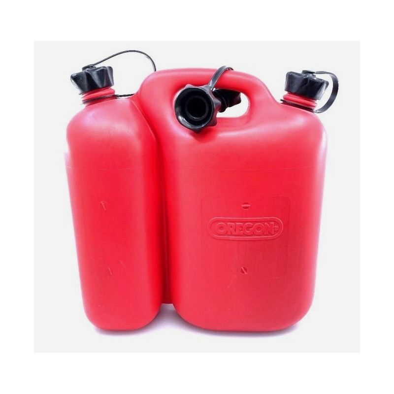 Dvojitý kanister 5+3 litre, červený