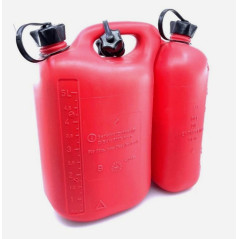Dvojitý kanister 5+3 litre, červený