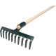 Hrable 10-zubé R105 s drevenou násadou 160 cm