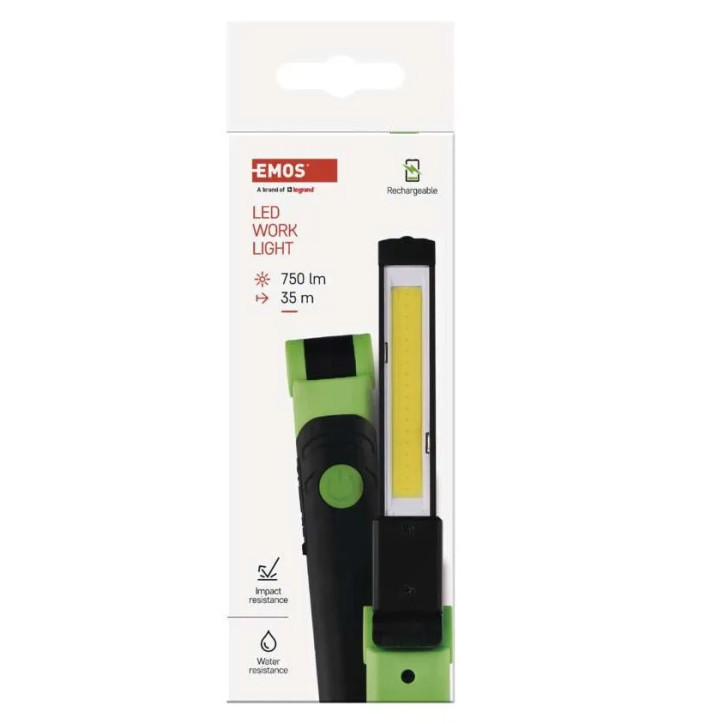 Pracovné svietidlo COB LED 750 lm, 2000 mAh