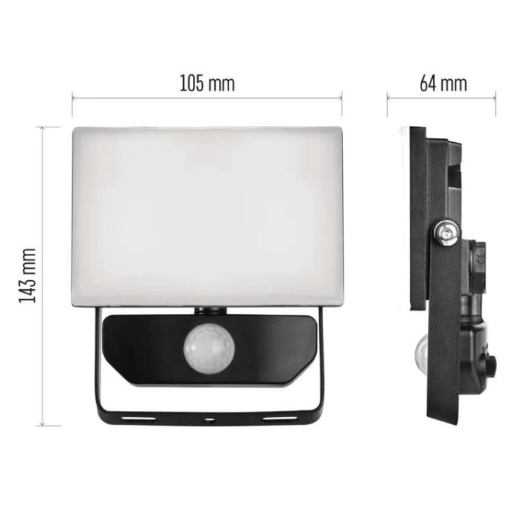 LED reflektor TAMBO s pohybovým senzorom, 10,5 W