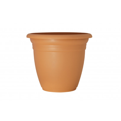 Plastový kvetináč okrúhly 27x23 cm Terme, terakota