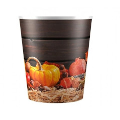 Plastový obal na kvetináč 14x16 cm s potlačou AUTUMN TEKVICA jeseň