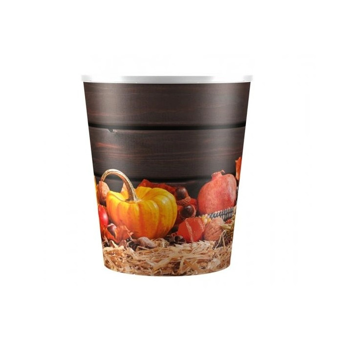 Plastový obal na kvetináč 12x14 cm s potlačou AUTUMN TEKVICA jeseň