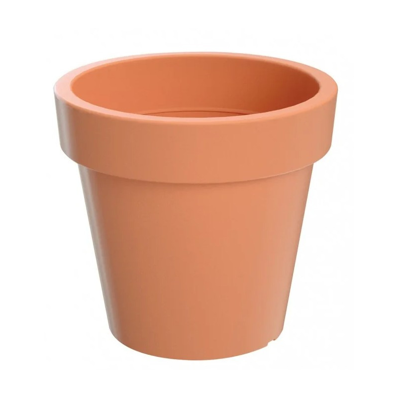 Plastový kvetináč okrúhly 34,5x31,8 cm Lofly, terakota