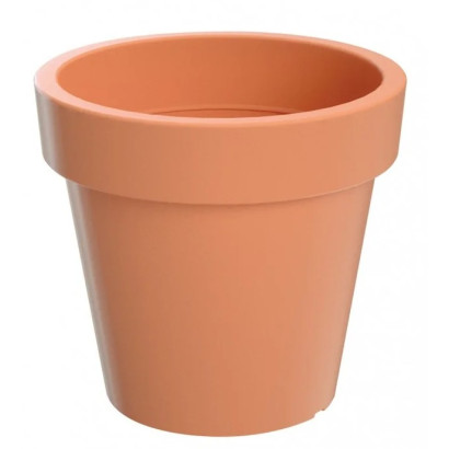 Plastový kvetináč okrúhly 34,5x31,8 cm Lofly, terakota