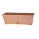 Balkónový hrantík s podložkou 40x18x15 cm Versilia, terakota