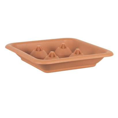 Miska pod hranatý kvetináč 45 cm Quadro, terakota