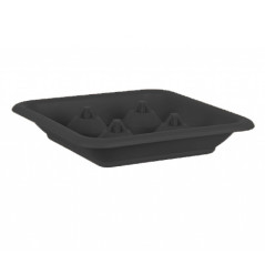 Miska pod hranatý kvetináč 45 cm Quadro, antracit
