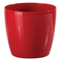 Obal na kvetináč okrúhly 17 cm Stars, červený