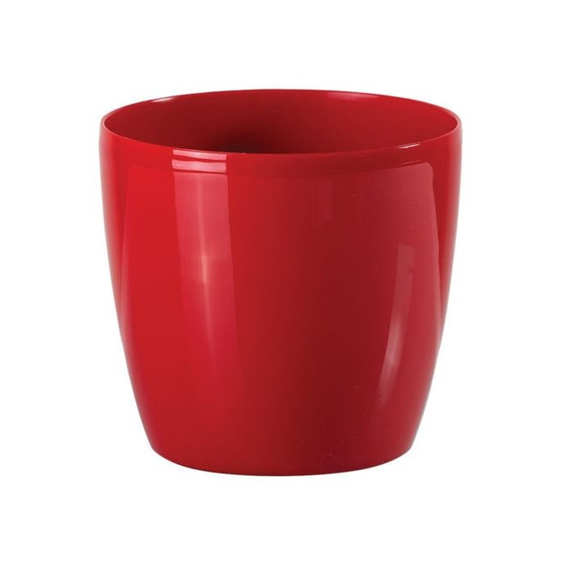 Obal na kvetináč okrúhly 17 cm Stars, červený