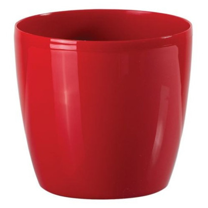 Obal na kvetináč okrúhly 17 cm Stars, červený