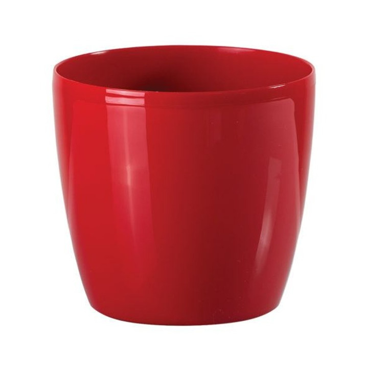 Obal na kvetináč okrúhly 17 cm Stars, červený