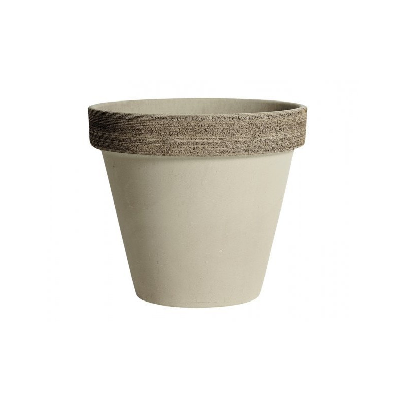 Keramický črepník 31 cm Standard Vulcano, sivý