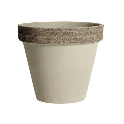 Keramický črepník 31 cm Standard Vulcano, sivý