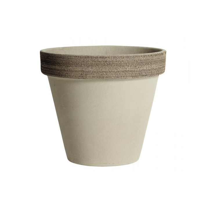 Keramický črepník 31 cm Standard Vulcano, sivý