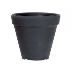 Plastový kvetináč okrúhly 30 cm Classic, antracit