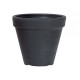 Plastový kvetináč okrúhly 30 cm Classic, antracit