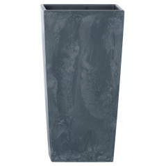 Kvetináč s vložkou 40x40x75 cm Urbi Square Beton Effect, antracit