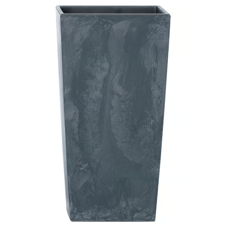 Kvetináč s vložkou 40x40x75 cm Urbi Square Beton Effect, antracit