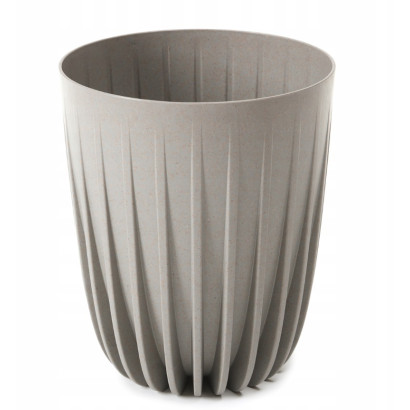 Kvetináč 14,5 cm MIRA eco wood, sivý