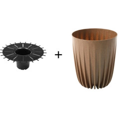 Kvetináč 14,5 cm MIRA eco wood, natur