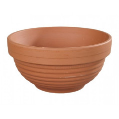 Keramický kvetináč v tvare misky 19x9 cm Flower Natur, terakota