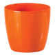 Obal na kvetináč okrúhly 10 cm Stars, oranžový