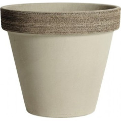 Keramický črepník 27 cm Standard Vulcano, sivý