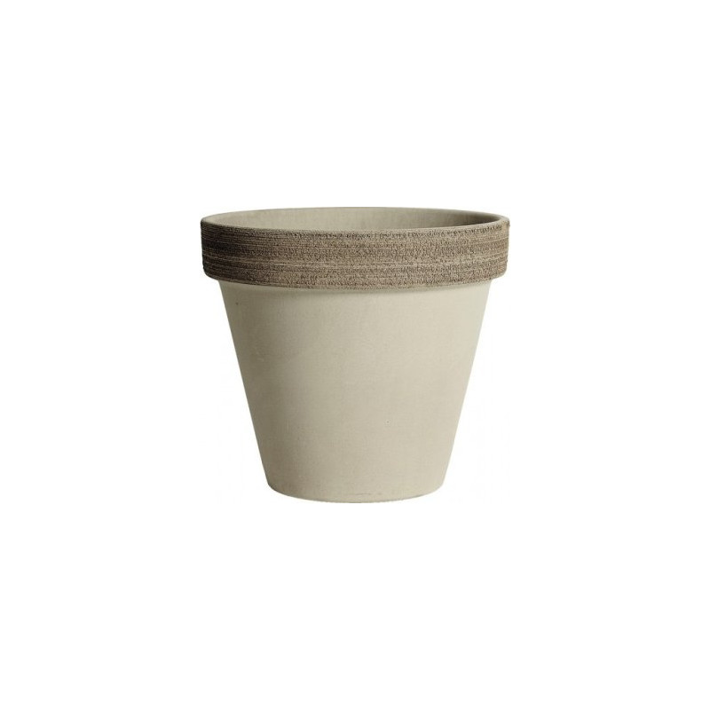 Keramický črepník 27 cm Standard Vulcano, sivý