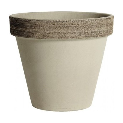 Keramický črepník 27 cm Standard Vulcano, sivý