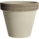 Keramický črepník 27 cm Standard Vulcano, sivý