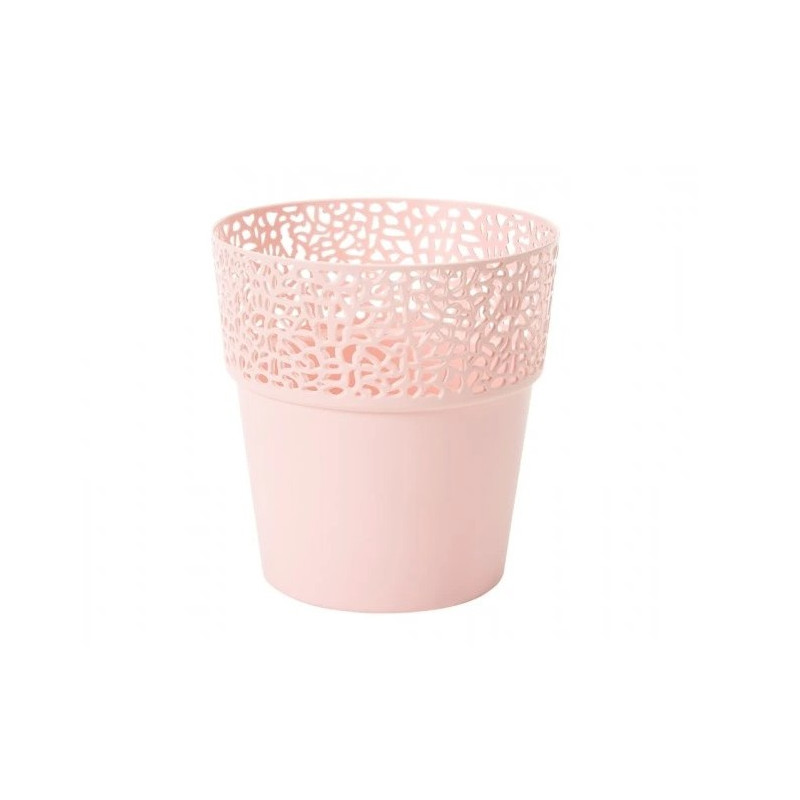 Plastový obal na kvetináč 15x16 cm ROSA, ružový