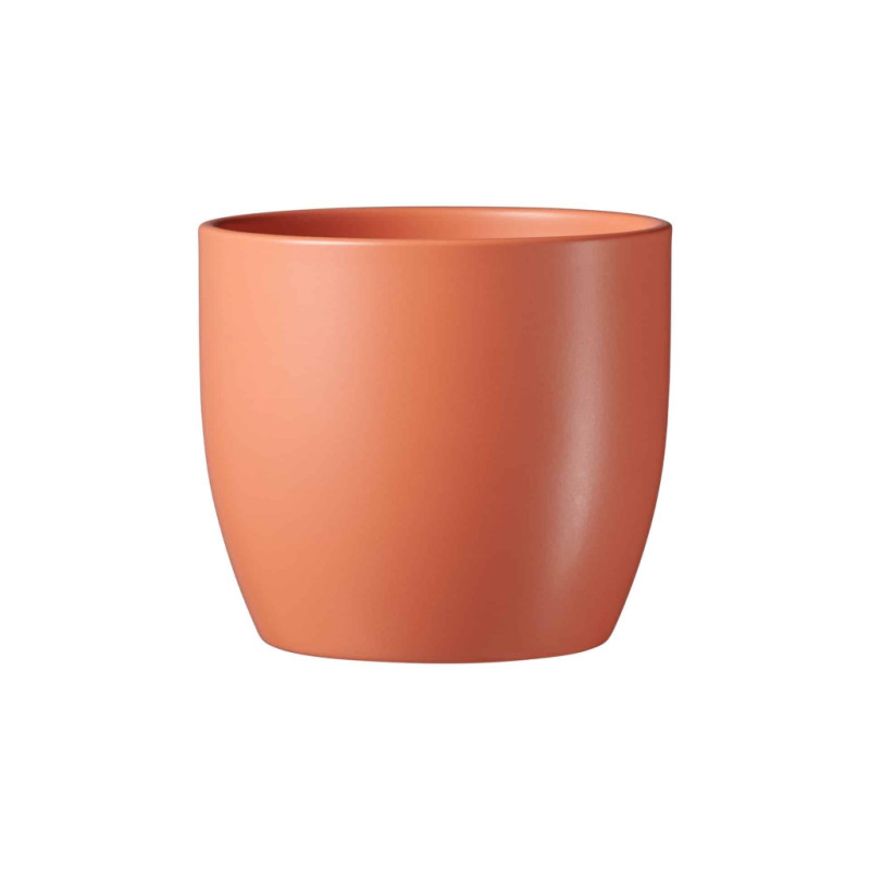 Keramický obal na kvetináč 13 cm Spring, oranžový